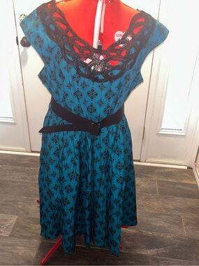 Blue swing dress